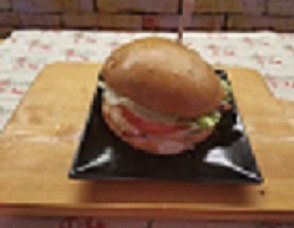 Deluxe chicken burger απλό